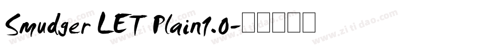 Smudger LET Plain1.0字体转换